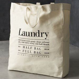 3 LARGE Laundry Bags - Crate & Barrel Wells Street
